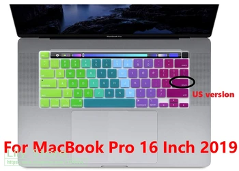 

Silicone Keyboard Cover Protector Silicone Skin for New MacBook Pro 16 inch 2019 Release with Touch Bar & Touch ID A2141