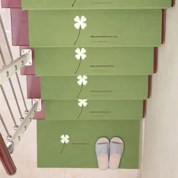 

Luminous Carpet Stair Treads Skid-Resistant Rubber Backing Gripper Non-Slip Carpet Stair Treads Washable Stair Mat