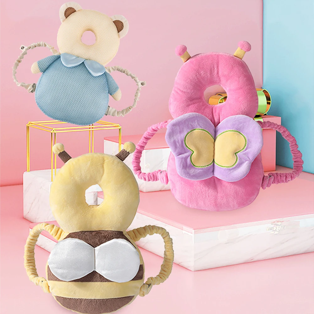 

Toddler Baby Head Protector Safety Pad Cushion Back Prevent Injured Unicorn Bee Cartoon Security Pillows