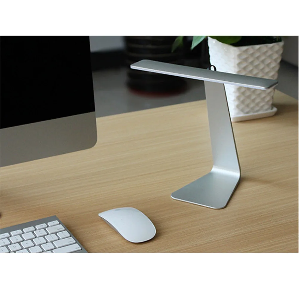 LED Desktop Reading Light Ultra-Thin Table Light Office Desk Lamp Student Learning Light Dimmable Touch Sensor Control