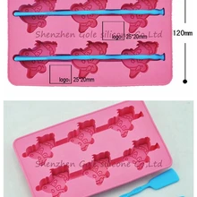 50 шт./лот Luo Hasi-цель моделирования льда коробка мультфильм корова-силиконовый кубик льда/Странные льдогенератор