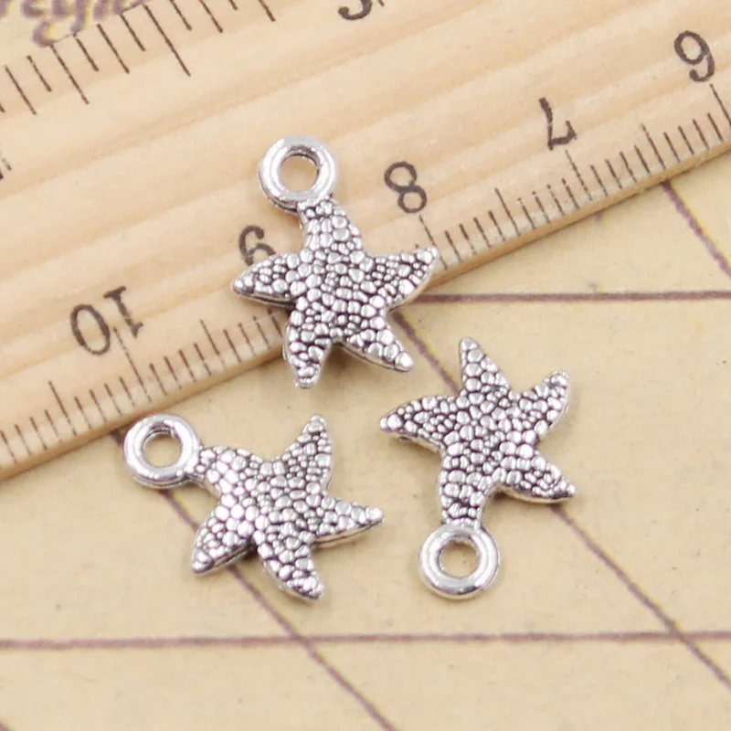 20 stücke Charms Meer Starfish Stern 16x12mm Tibetischen Silber Farbe Anhänger Antiken Schmuck, Die DIY Handgemachten Handwerk