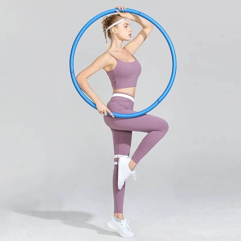 

2 Piece Set Sexy High Waist Fitness Yoga Wear Cross Beauty Back Sport Bra High-Stretch Leggings Women Workout Gym Clothing