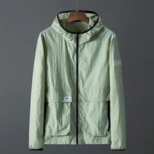 Одежда для защиты от солнца, тонкая новинка, стильная весенне-летняя куртка в Корейском стиле, модная одежда, мужская одежда больших размеров, пальто