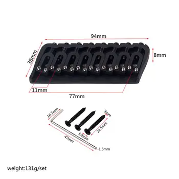 

2020 New GA886 8 String Guitar Bridge Saddle Shape Multiple Scale Tail Fixed Strain Plate