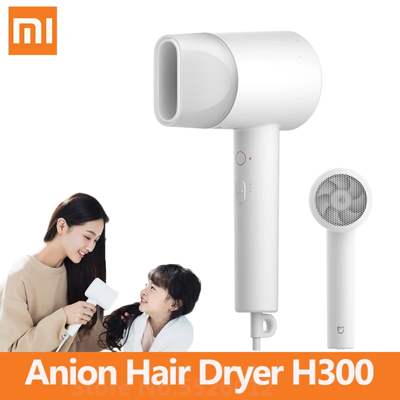 Xiaomi Mijia Анион Фен Быстросохнущий H300 постоянная температура 1600 Вт портативный