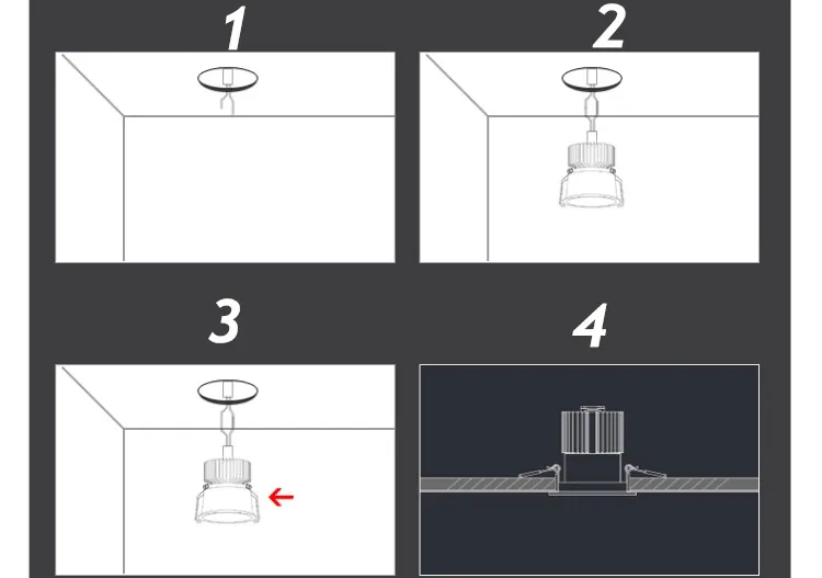 防眩光射灯led天花灯嵌入式家用无主灯照明聚光客厅玄关过道筒灯-淘宝网_09