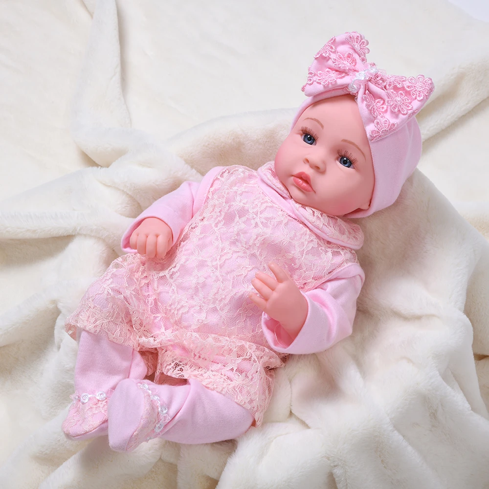 45cm Reborn Poupée Doll bébé fait main Reborn Baby Dolls Polyvalent Drôle 16'' 