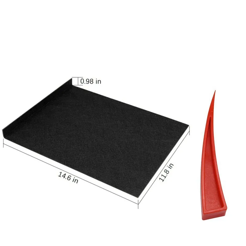

WHDZ PDR Tools Window Guard Protect With Felt PDR Window Curve Wedge For Car Repair Paintless Dent Removal Tools pump wedge