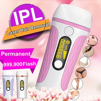 

NEW 999,900 Flash Professional Permanent IPL Epilator Laser Hair Removal LCD Display Bikini Painless Hair Remover Machine