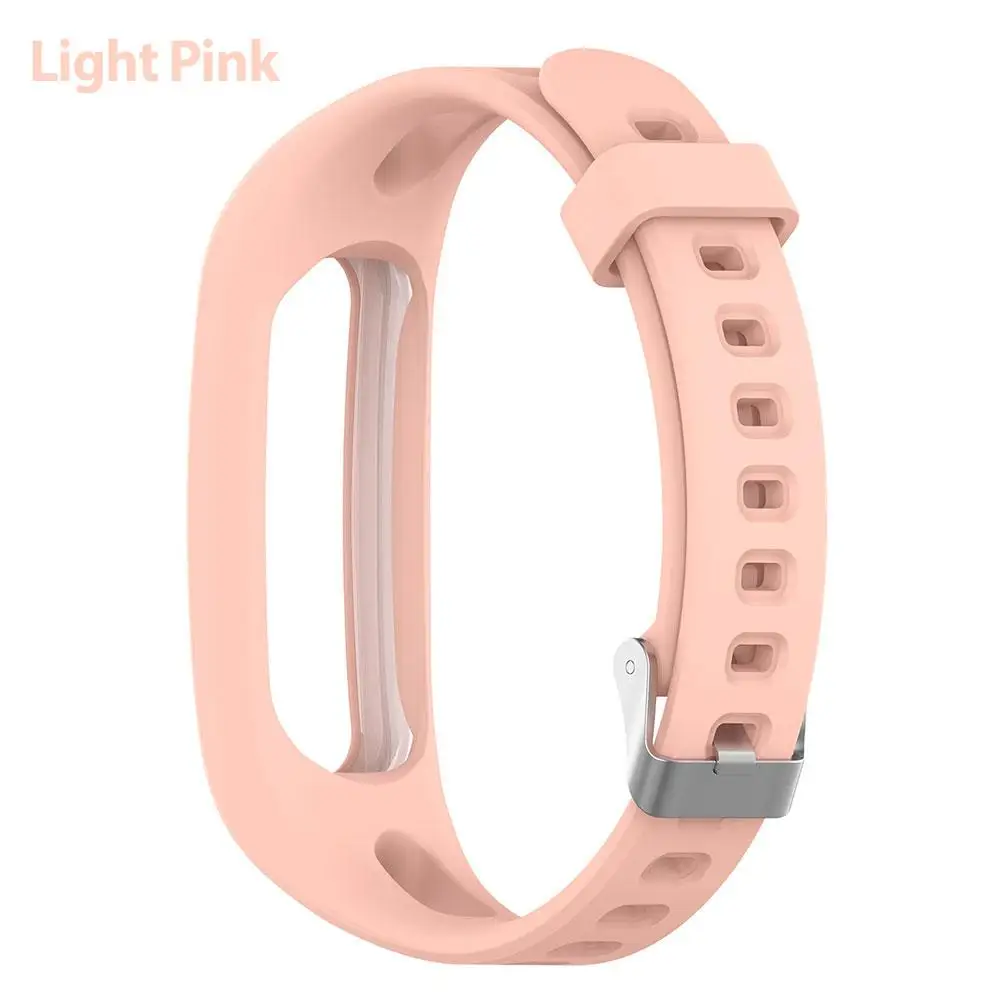 Light Pink Новое поступление сменные силиконовые ремешки для часов Ремешок Для huawei Band 3e 4e huawei Honor Band 4 версия Смарт часы браслет - Цвет ремешка: Light Pink