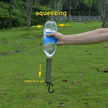 Outdoor Water Purifier Camping Hiking Emergency Life Survival Portable Purifier Water Filter 6