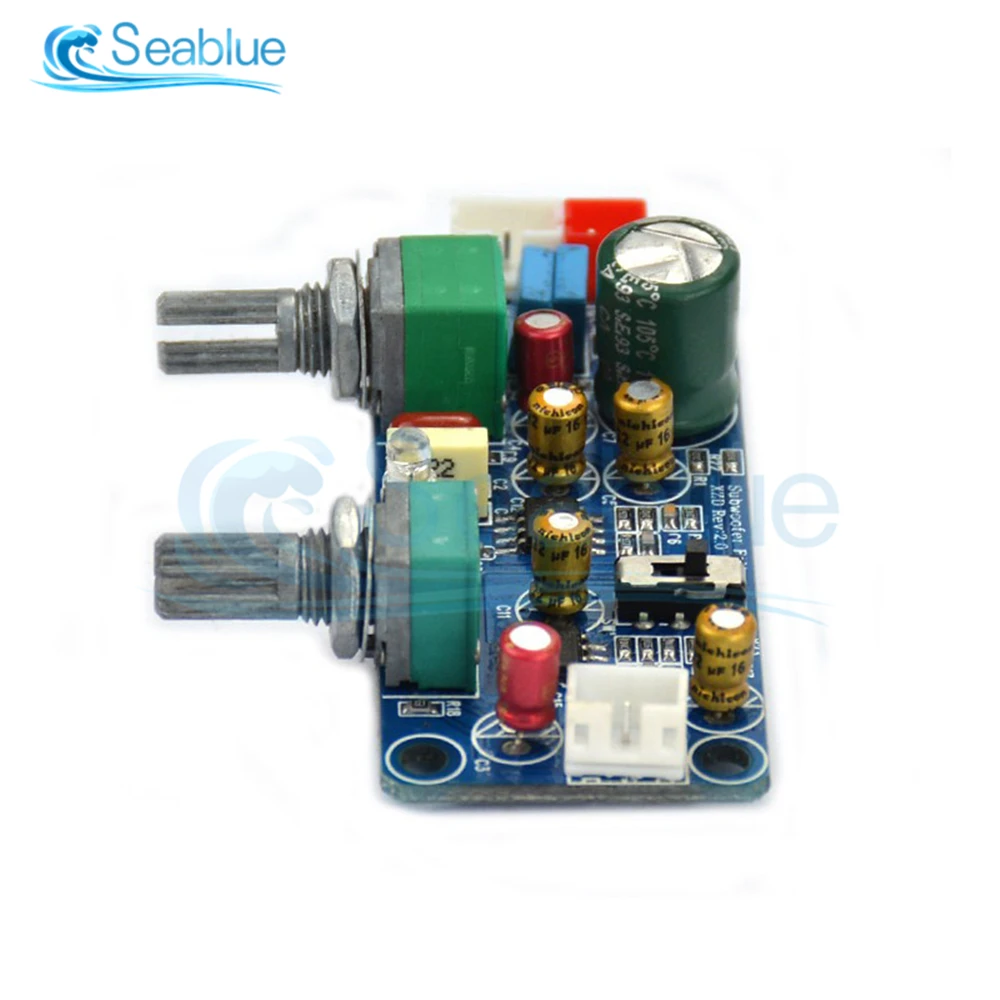 Placa Preamplificadora De Subwoofer, Filtro Paso Bajo, Alimentación 12V | Módulo Estéreo Para Mejorar Los Graves Del Audio