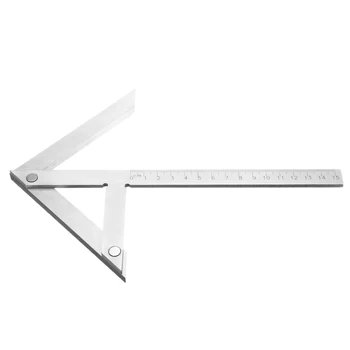 

150mm*130mm Center Angle Gauge High Precision Centering Angle Protractor Centering Device Marking Ruler Measuring Gauging Tool