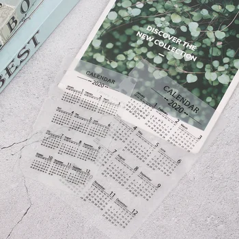 

2Pcs PP 2020 Fashion Calendar A5/A6 Loose-leaf 6 Holes Binder Index Divider Separator Stationery For Planner Organizer Notebooks