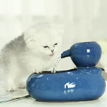 

Water Circulating Automatic Dispenser , Non-wet Mouth Pet Ceramic Super Mute Automatic Drinking Fountain Fountain