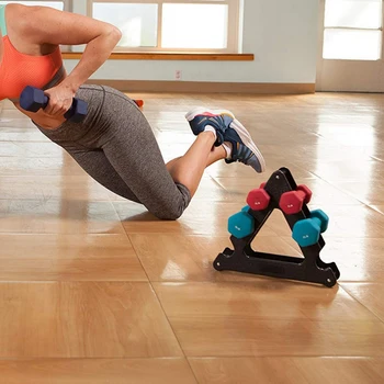 

Weightlifting Dumbbell Rack Bracket Weight Support Dumbbell Floor Bracket Home Sports Equipment