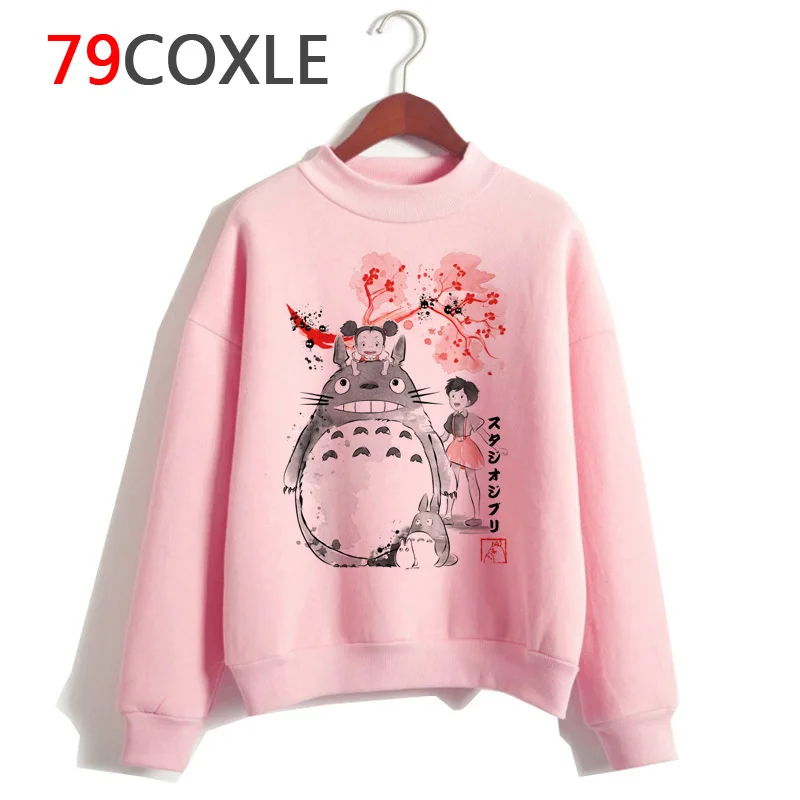 

totoro Spirited Away Hoodie Kawaii Women Ullzang Cute Funny Cartoon Sweatshirts Harajuku New Anime 90s Female Graphic Hoody