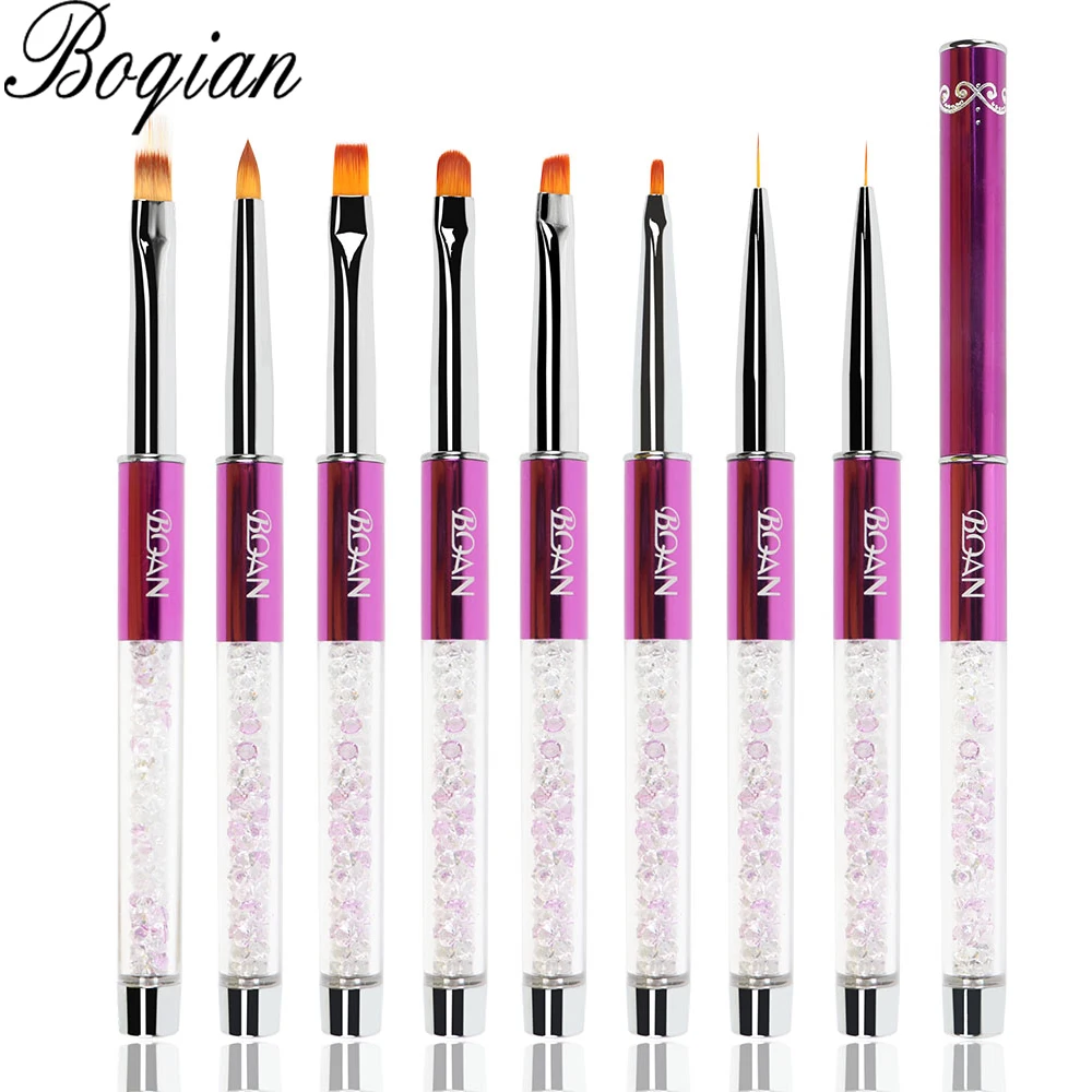 Bqan Nail Art Stripe Lines Liner Painting Cat Eye Brush Acrylic Uv Gel