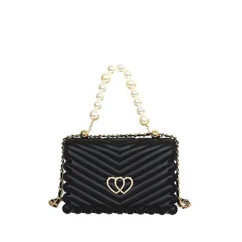 

2020 New Arrival Women Romance Sakura Flower Beading Handbags Easy Matching Shoulder Bag Petal Chain Bag