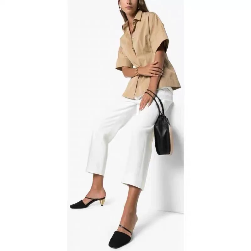 

Sandals Women's Summer New Style WOMEN'S Shoes Pointed-Toe yi xing gen Versitile Fashion High Heel Shoes