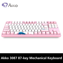 Оригинальная игровая механическая клавиатура AKKO 3087, 87 клавиш, 85% PBT, usb type-C, проводная игровая клавиатура для ПК, компьютера, геймера