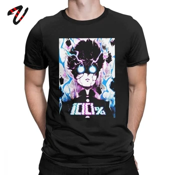 

Mob Psycho 100 T-Shirt for Men Hipster Streetwear 100% Cotton Tees O Neck Short Sleeve T Shirts Summer Clothes Plus Size Tops