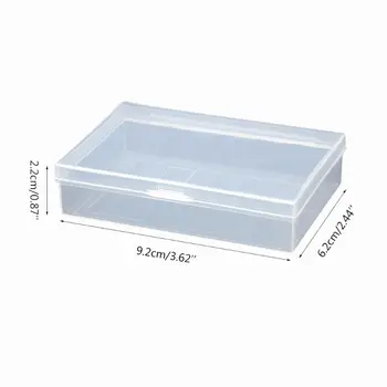 

2pcs Transparent Plastic Box Playing Cards Container Tarot Poker Card Storage Case Mini Tool Element Packing