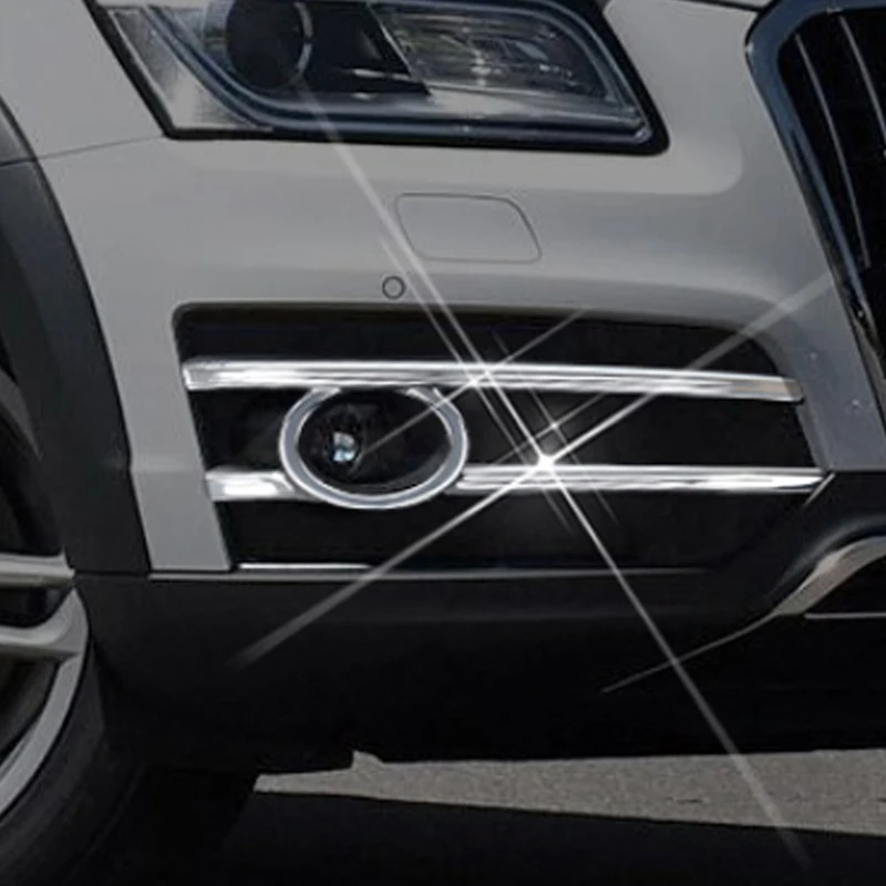 Gelinsi для Audi Q5 B8 B9 2012-, автомобильный Стайлинг, передний противотуманный светильник, накладка, рамка, наклейка, хромированные внешние аксессуары
