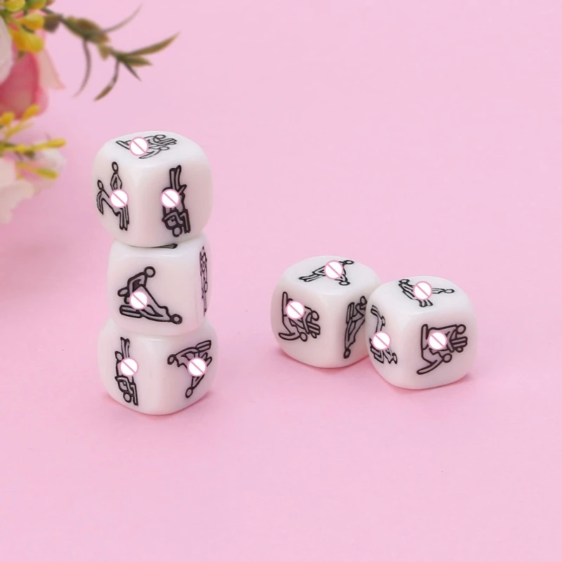 Game Dice Dice Set Acrylic Dice 1/2/4/10Pcs 20mm Adult Sex Dice Erotic Poses Couple Funny Sexy Love Toy Night Bar Humor Game