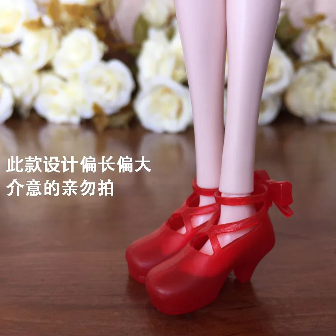 Новые белые, розовые, черные туфли на высоком каблуке Blyth Doll обувь для кукла 1/6 аксессуары(подходит Licca, Azone, momoko, barbies, blyth, кукла 1/6