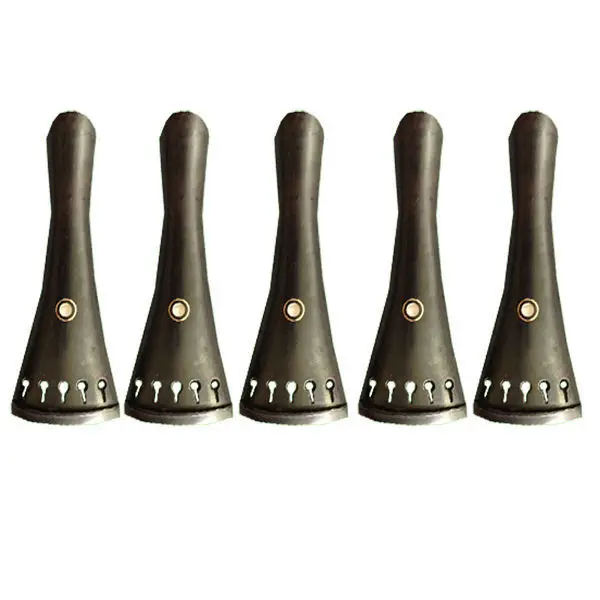 NAOMI Violin Tailpiece 5PCS 5 String Ebony 4/4 Size For Luthier DIY New | Спорт и развлечения
