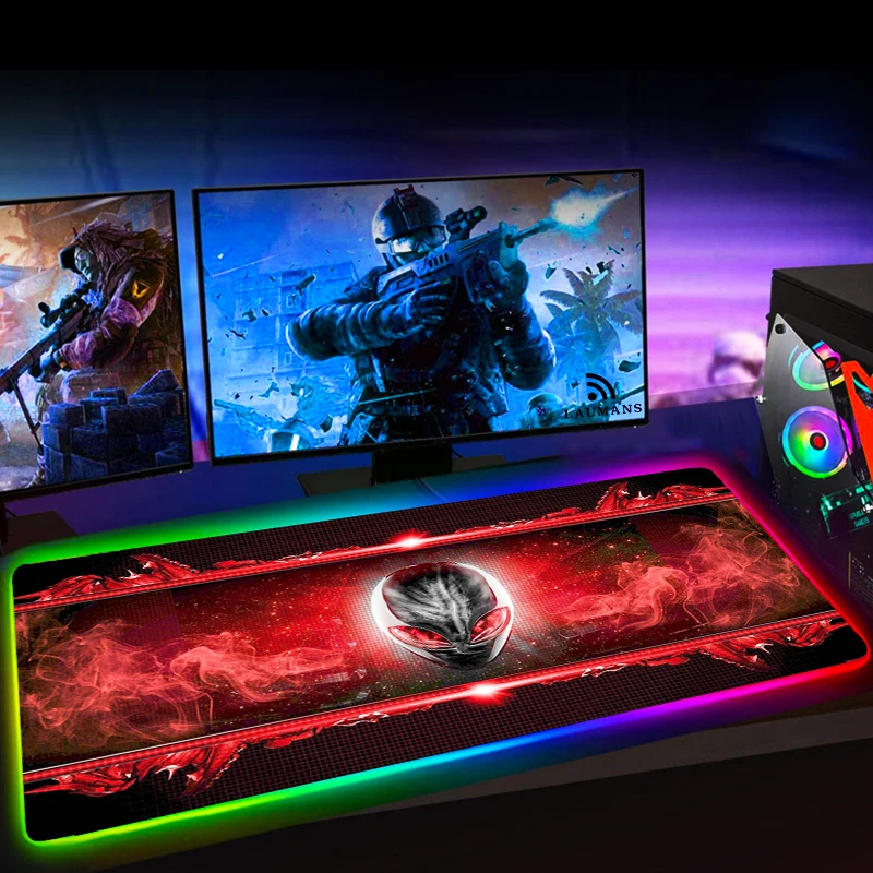 Игровой коврик для мыши Alienware Esports XXL RGB-светодиодный Светка большой