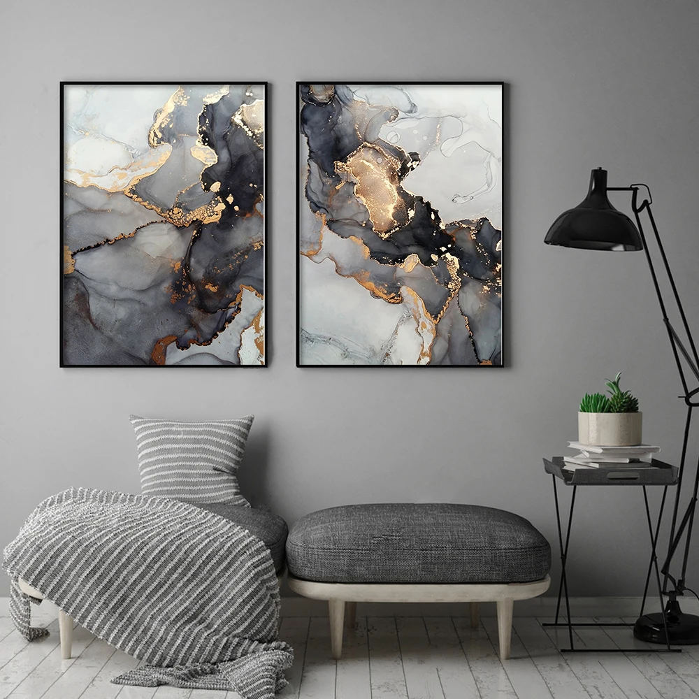 Large-Black-and-Gold-Marble-Wall-Decor-on-Gray-Abstract-Canvas-Painting-Wall-Art-Nordic-Print (1)