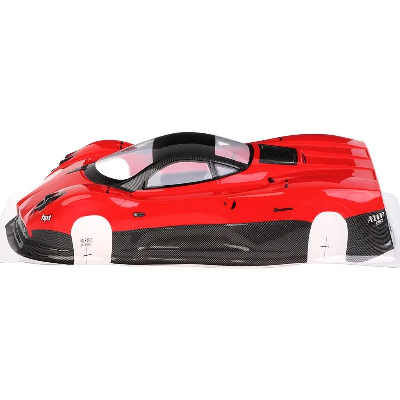 Red Super Car Body PVC Shell For 1//10 OnRoad Car