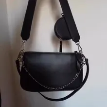 Conjunto de 2 bolsas de mensajero Retro para mujer, bolso de hombro de cuero de pu con monedero y bolso de mano, 2021