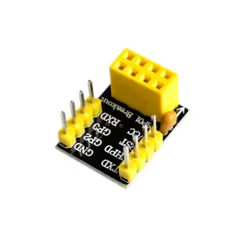 

10PCS ESP-01 ESP0-1S ESP01 Breakout Adapter Plate Breadboard ESP8266 ESP 8266