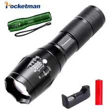 

Pocketman LED Tactical Flashlight Rechargeable IPX6 Waterproof Flashlight Super Bright Zoomable Flashlight for Hiking, Camping