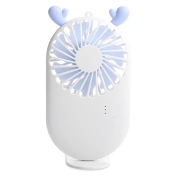 

Mini Fan Cute Portable Handheld USB Chargeable Desktop Fans 3 Mode Summer Cooler
