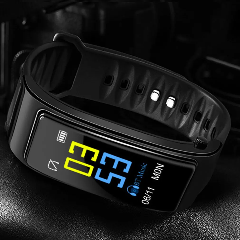 Bluetooth наушники говорить спортивный Смарт Браслет ЭКГ Измерение частоты сердечных сокращений шагомер мульти-функциональный браслет Y3 плюс