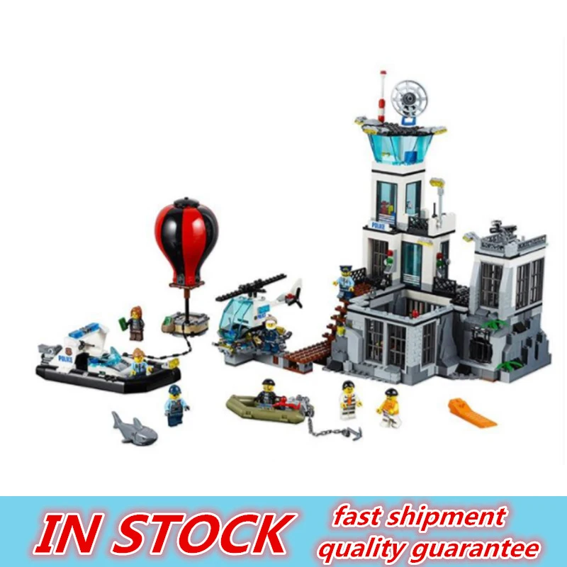 

02006 Models building toy 815PCS Building Blocks Compatible with City The Prison Island toys hobbies gift toys for children