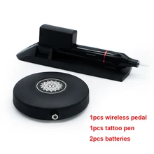 Беспроводная педаль татуировки ручка с батареей Замена батареи татуировки пистолет перезаряжаемая Татуировка ручка пистолет машина татуировки комплект