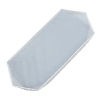 

Faceted Rectangle Octagonal Coaster Oversized Resin Mold Jewelry Showcase Display Transparent Flexible Silicone Molds