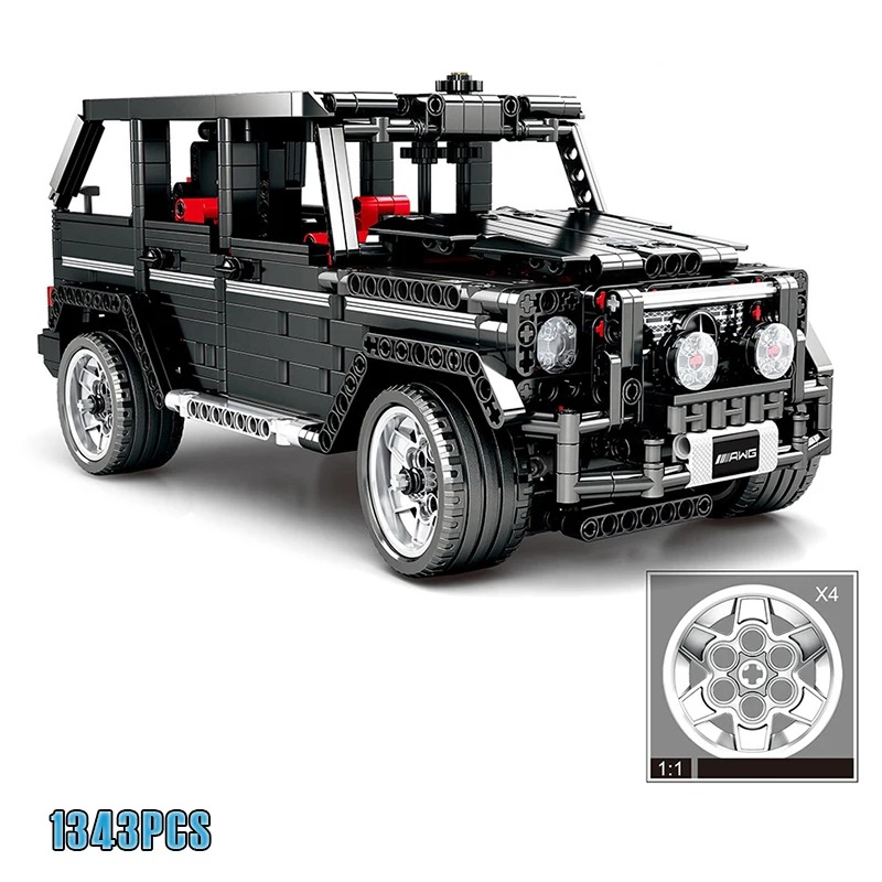 

RC Motor Technic MOC 2425 SUV G500 AWD Wagon Car Sets Building Blocks Kids Boys Toys Gifts Compatible Legoing 1343PCS