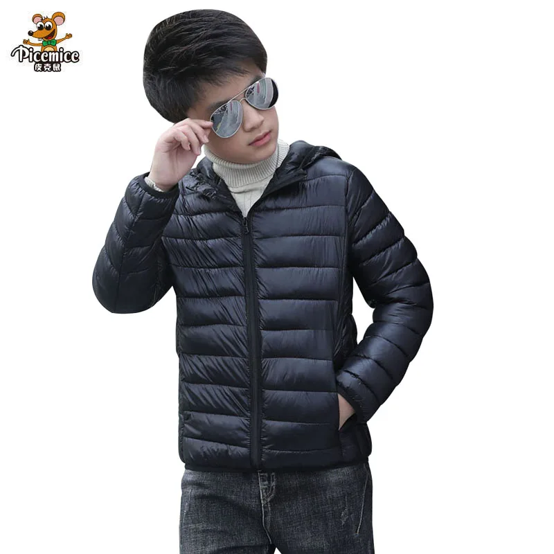 2023 Autumn Winter Hooded Children Down Jackets For Girls Candy Color Warm Kids Down Coats For Boys 3-14 Years Outerwear Clothes