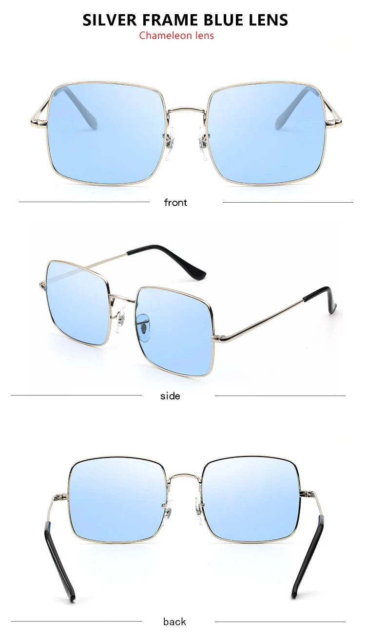 Модные фиолетовые синие фотохромные солнцезащитные очки для женщин UV400 женские солнцезащитные очки для вождения