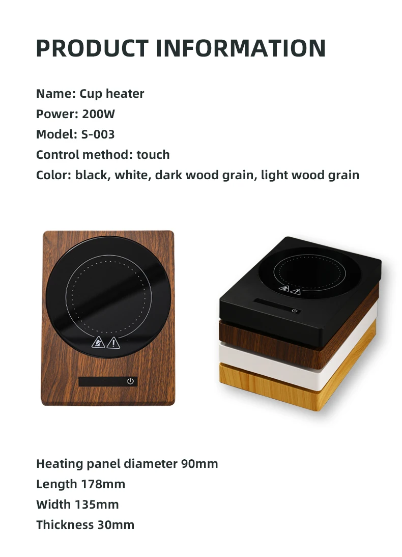 Description Picture 5 of item200W Cup Heater Coffee Mug Warmer 100°C Hot Tea Maker 5 Gear Warmer Coaster Electric Hot Plate Heating Pad Mug Heater 220V