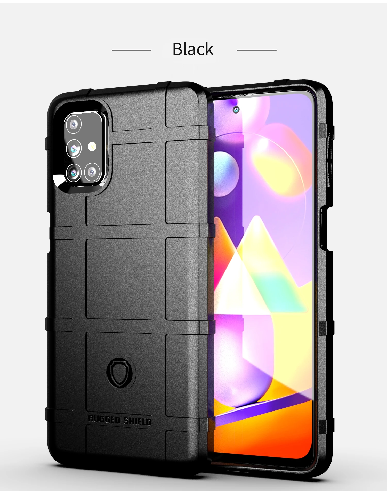 New Product Protector For Samsung Galaxy M31S 6.5inch Silicone Heavy Duty Protection Full cover Case For Galaxy M31S Shell