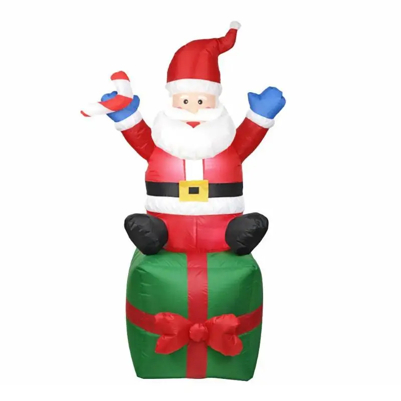 

Hot 1.8m Lovely Santa Claus Inflatable Toy Outdoors Christmas Decor Yard Arch Ornament for Home Commercial Outdoor Decoration