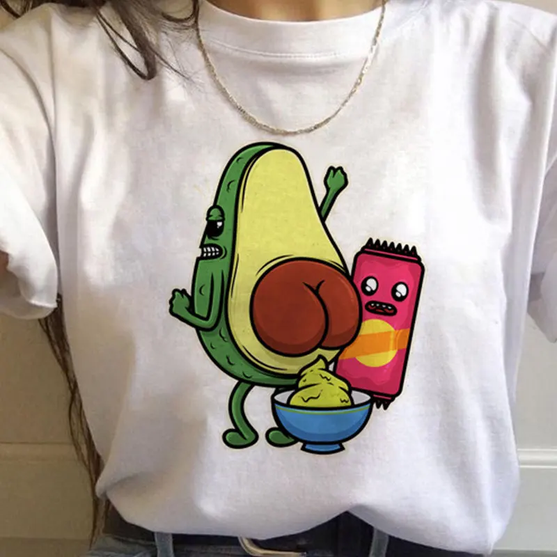 avocado t shirt tee shirt clothes male new femme fashion harajuku 90s top grunge ulzzang graphic tshirt kawaii women t-shirt